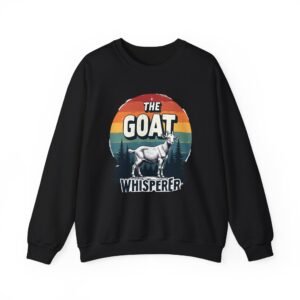 Funny Goat Whisperer Sweatshirt, Cute Animal Lover Crewneck Jumper, Hilarious Goat Pun Pullover, Farm Animal Gift, Goat Farmer Clothing,