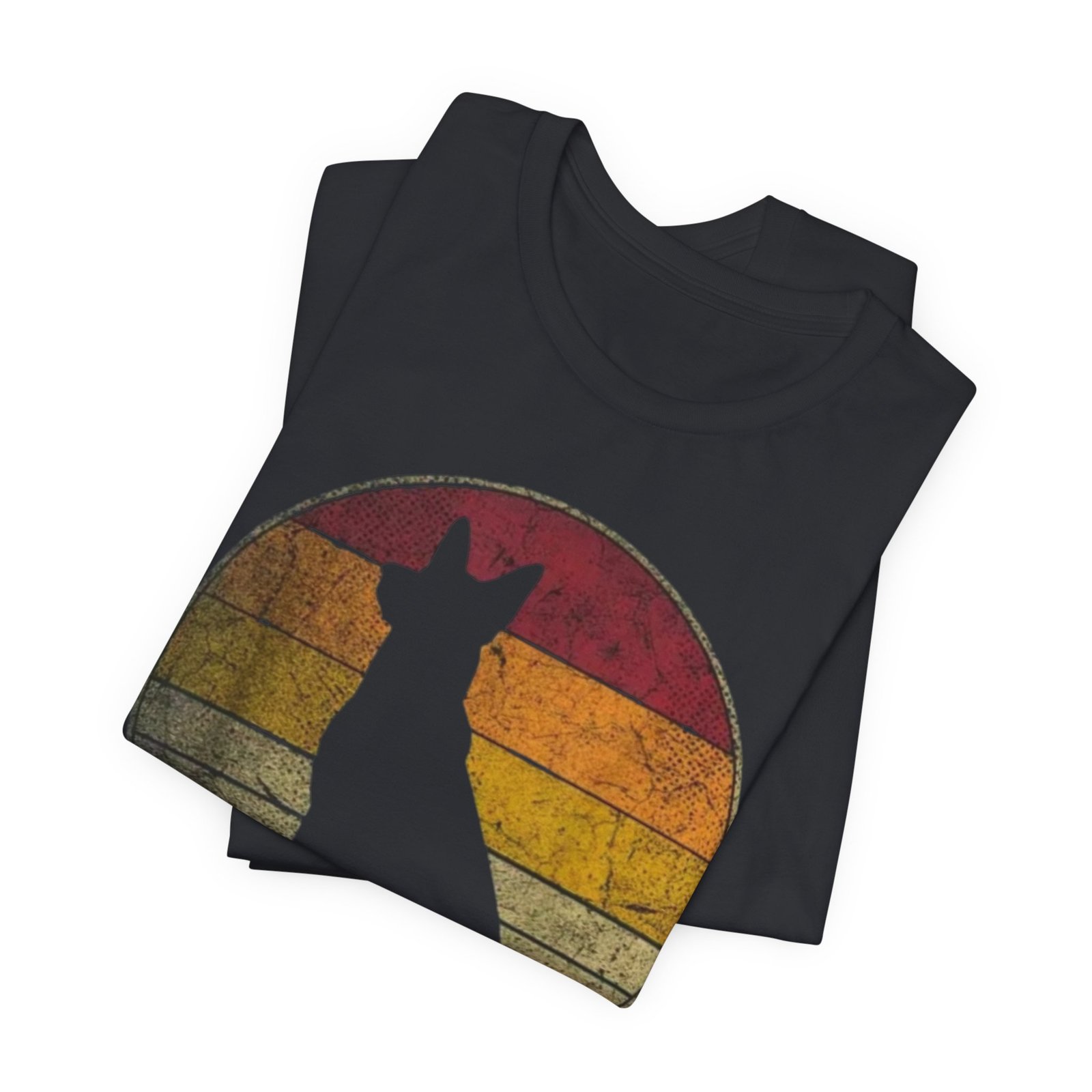 German Shepherd Silhouette Tee — Retro Sunset Dog Lover T-Shirt - Image 15