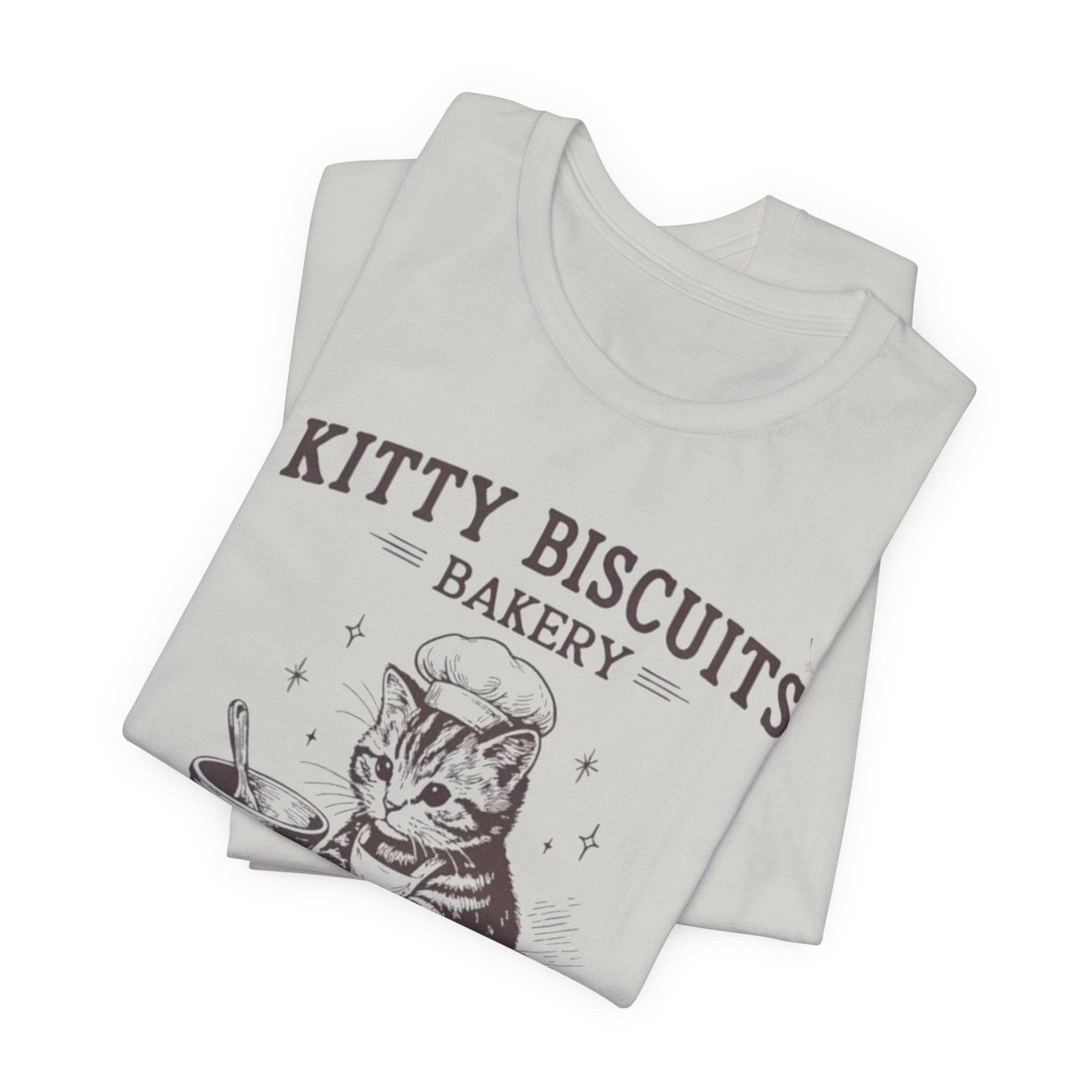 Cute Cat Bakery Tee, Kitty Biscuits Shirt, Animal Lover Gift, Funny Pet T-Shirt, Baking Humor Tee - Image 15