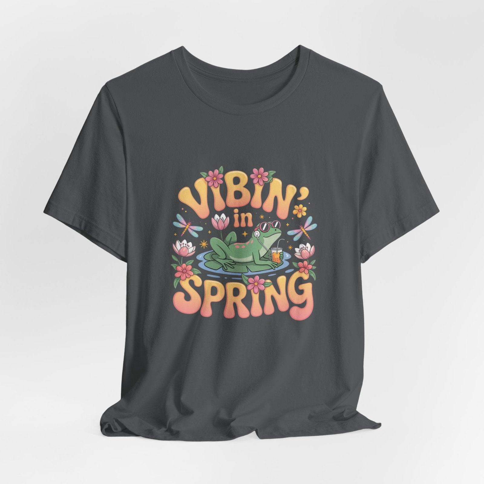 Spring Vibes Unisex Tee, Cottagecore Frog Shirt, Nature Lover T-Shirt, Botanical Garden Top, Greenery Apparel - Image 16
