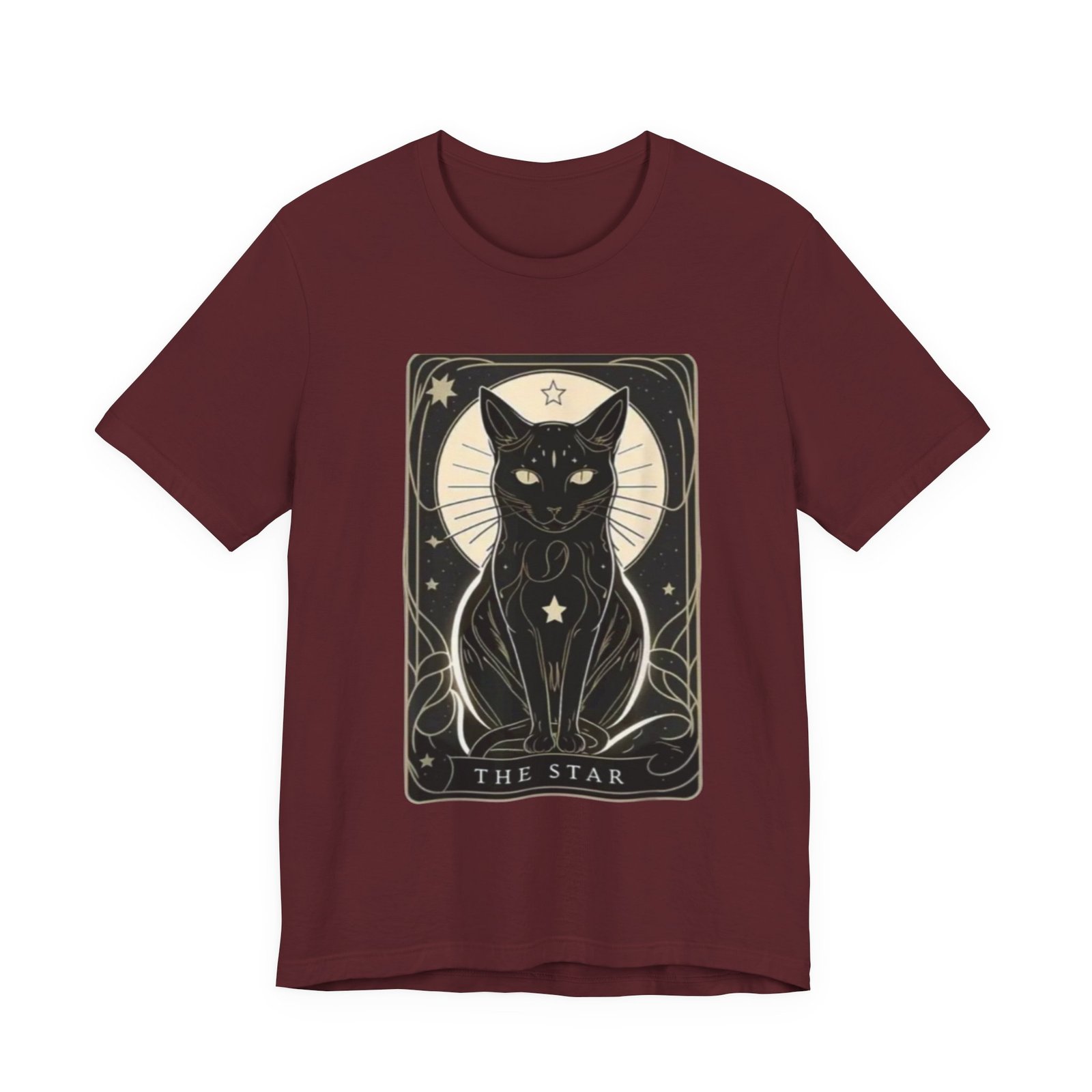Tarot Black Cat The Star T-Shirt | Mystical Occult Illustration - Image 25