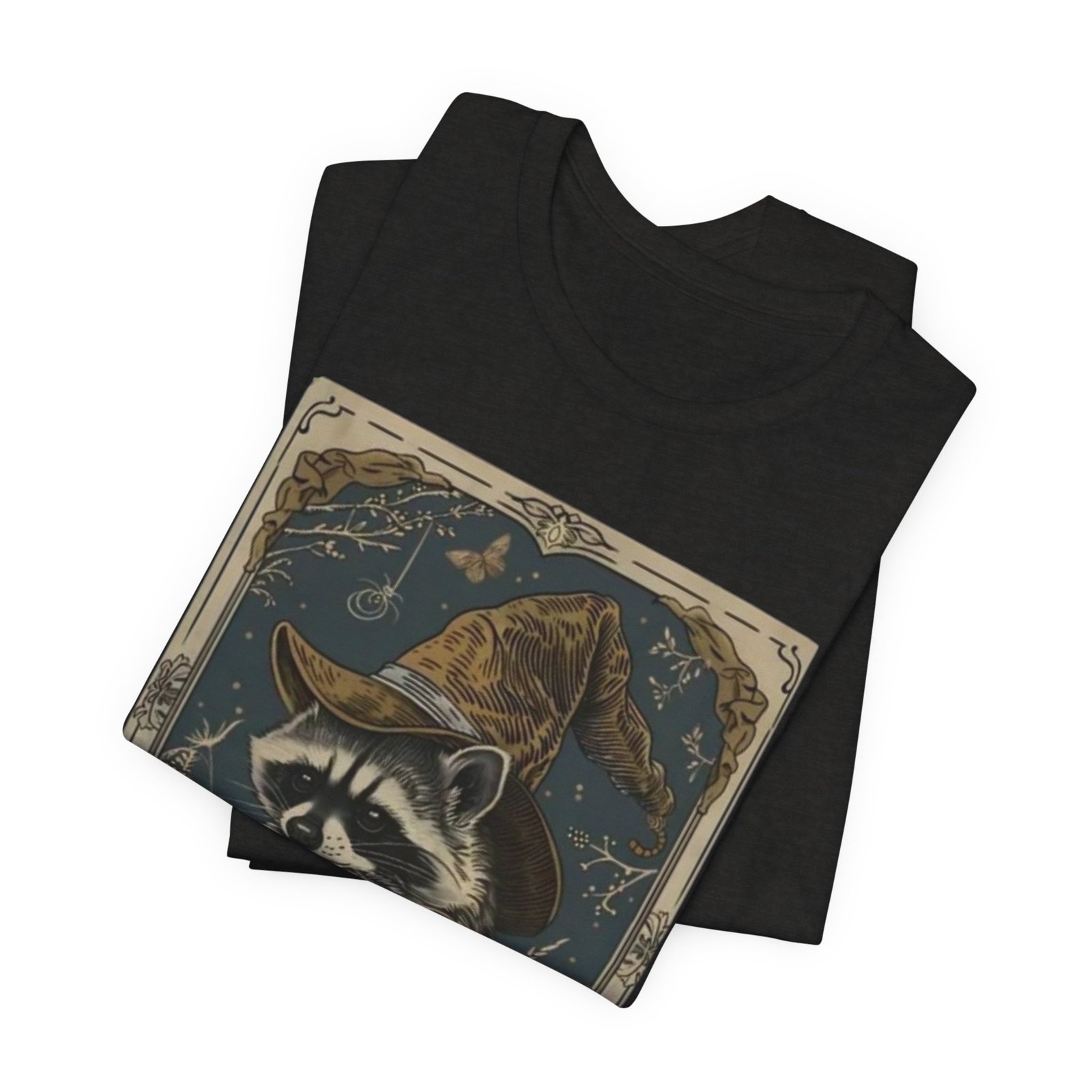 Magician Raccoon Illustration T-Shirt | Tarot Style Mystic Animal Tee - Image 11