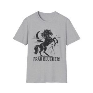 Rearing Black Horse Frau Blücher T-Shirt | Gothic Moon Stallion