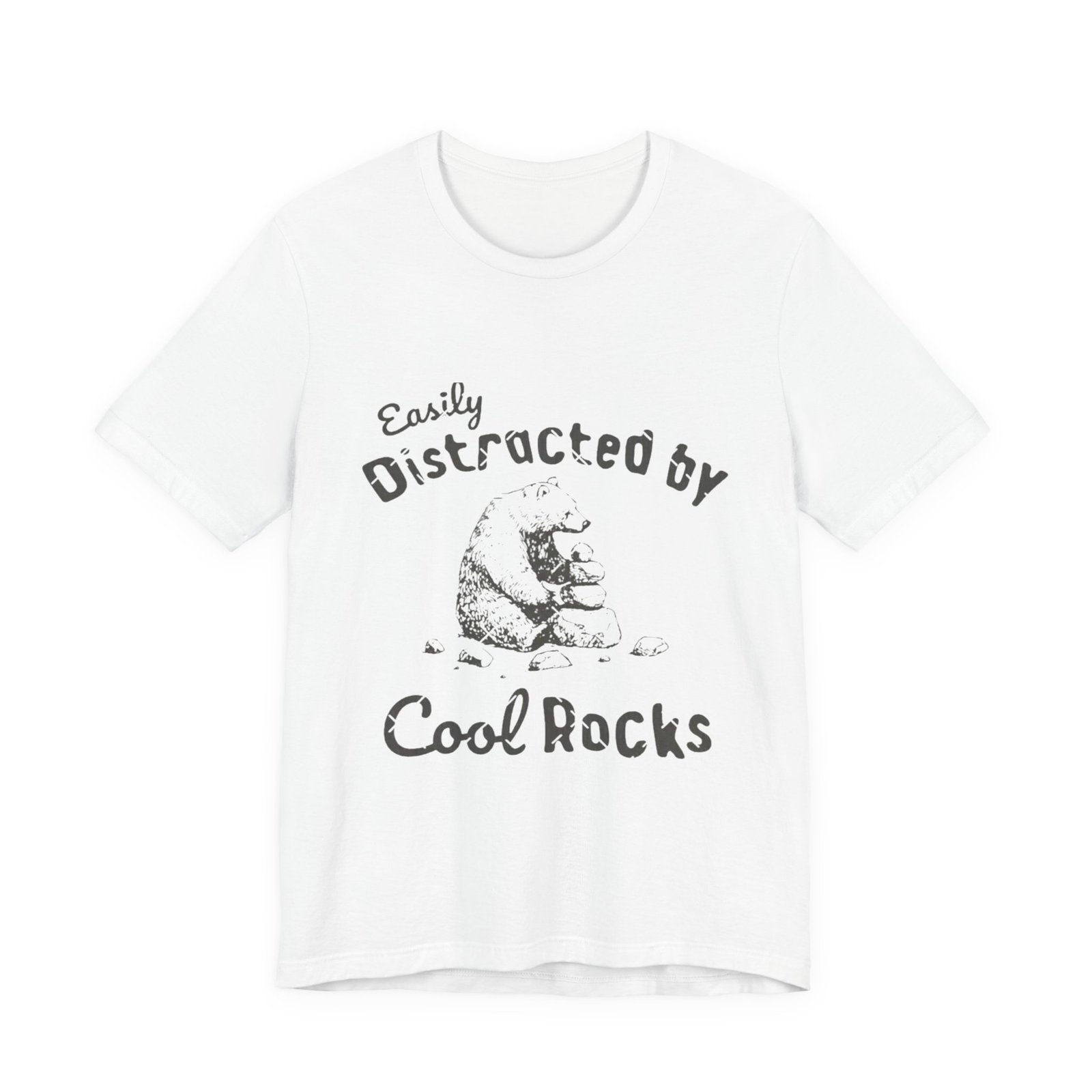 Easily Distracted by Cool Rocks Tee, Fun Unisex T-Shirt, Nature Lover Shirt, Gift for Geology Enthusiasts, Cute Casual Wear - Image 5