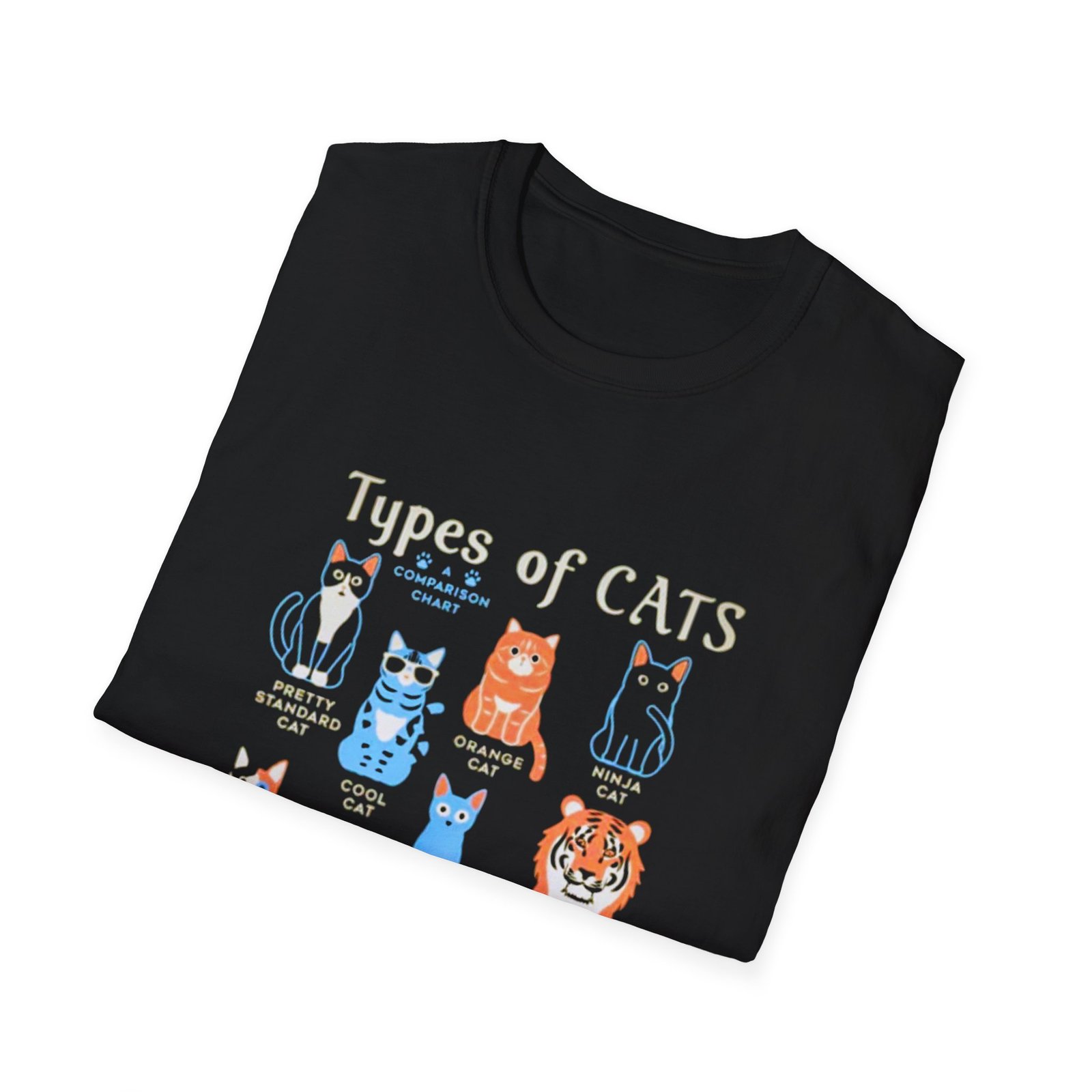 Types of Cats illustration T-Shirt | Cute cat breeds graphic tee - Image 4