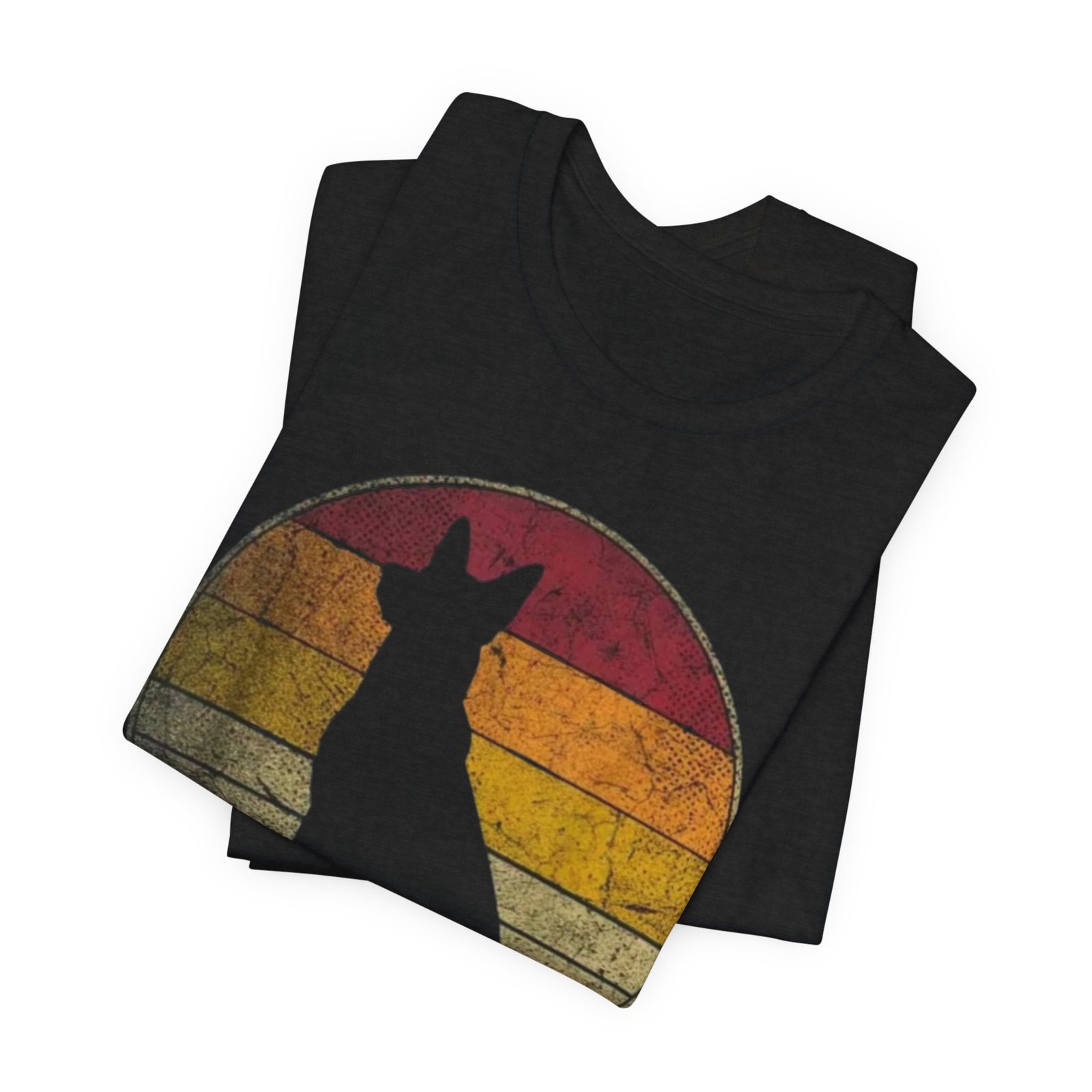 German Shepherd Silhouette Tee — Retro Sunset Dog Lover T-Shirt - Image 7