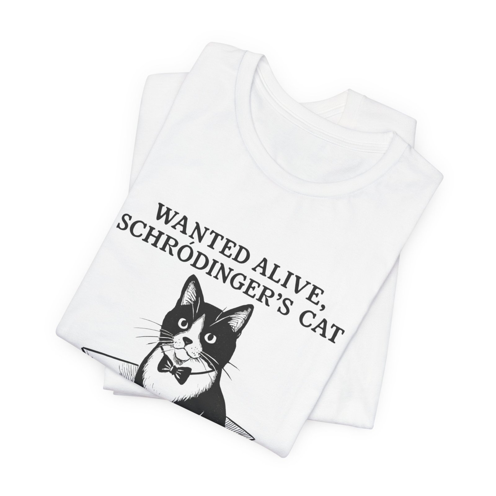Schrödinger's Cat in Box T-Shirt | Funny Science Cat Tee - Image 7