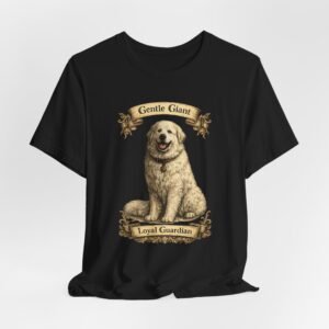 Gentle Giant Loyal Guardian Dog T-Shirt | Great Pyrenees Illustration