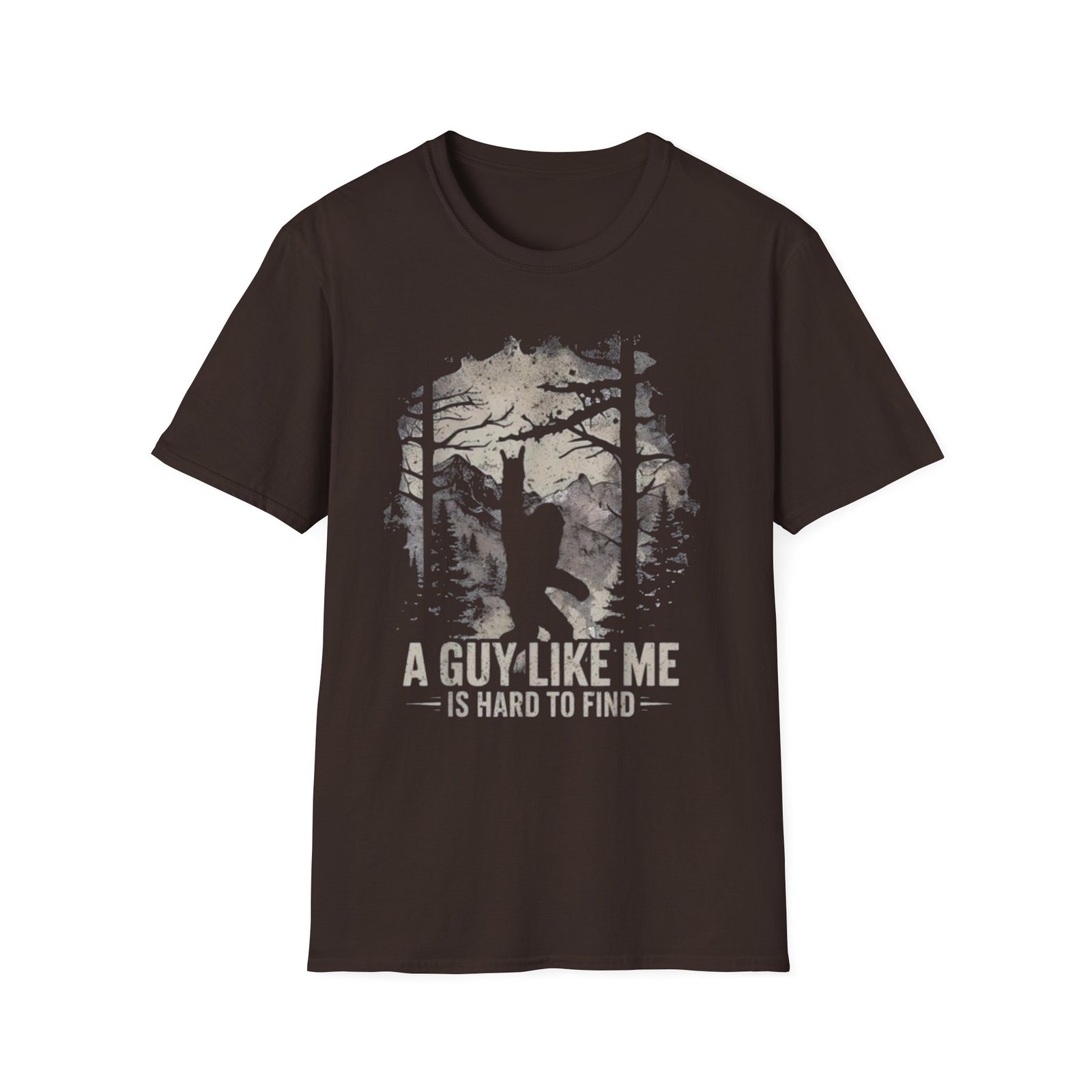 A Guy Like Me Is Hard To Find T-Shirt | Hunting Forest Silhouette - Image 5