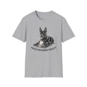 Pavlov Dog Illustration Pavlovian Conditioning T-Shirt | Funny Science Tee