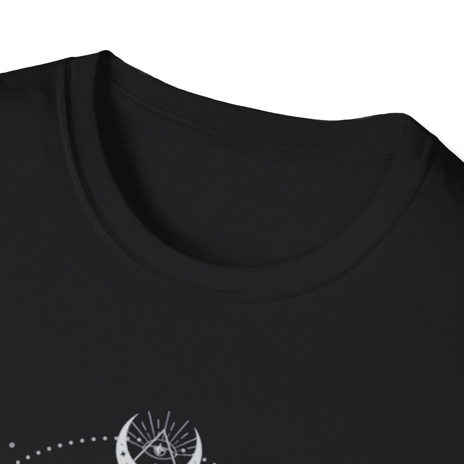 Lunar Moth Illustration T-Shirt | Crescent Moon, Phases, Geometric Mystic - Image 3