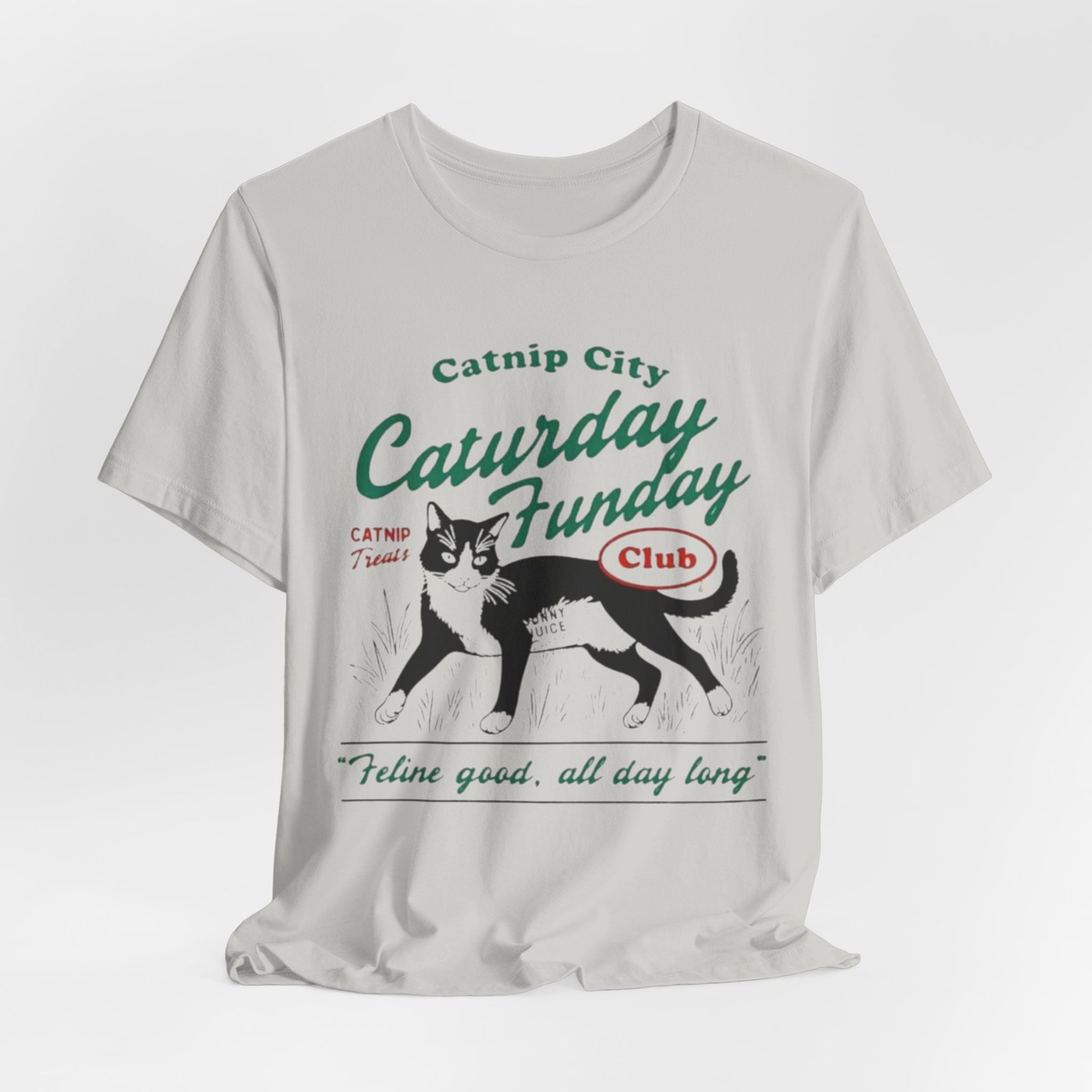Catnip City Caturday Funday Cat T-Shirt | Vintage Cat Graphic Tee - Image 20