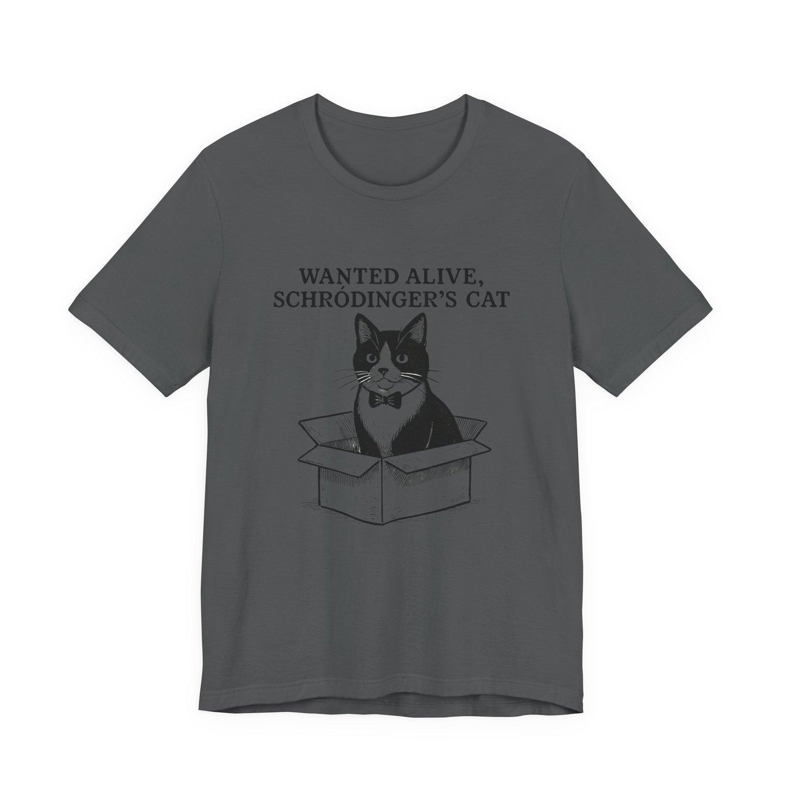 Schrödinger's Cat in Box T-Shirt | Funny Science Cat Tee - Image 25
