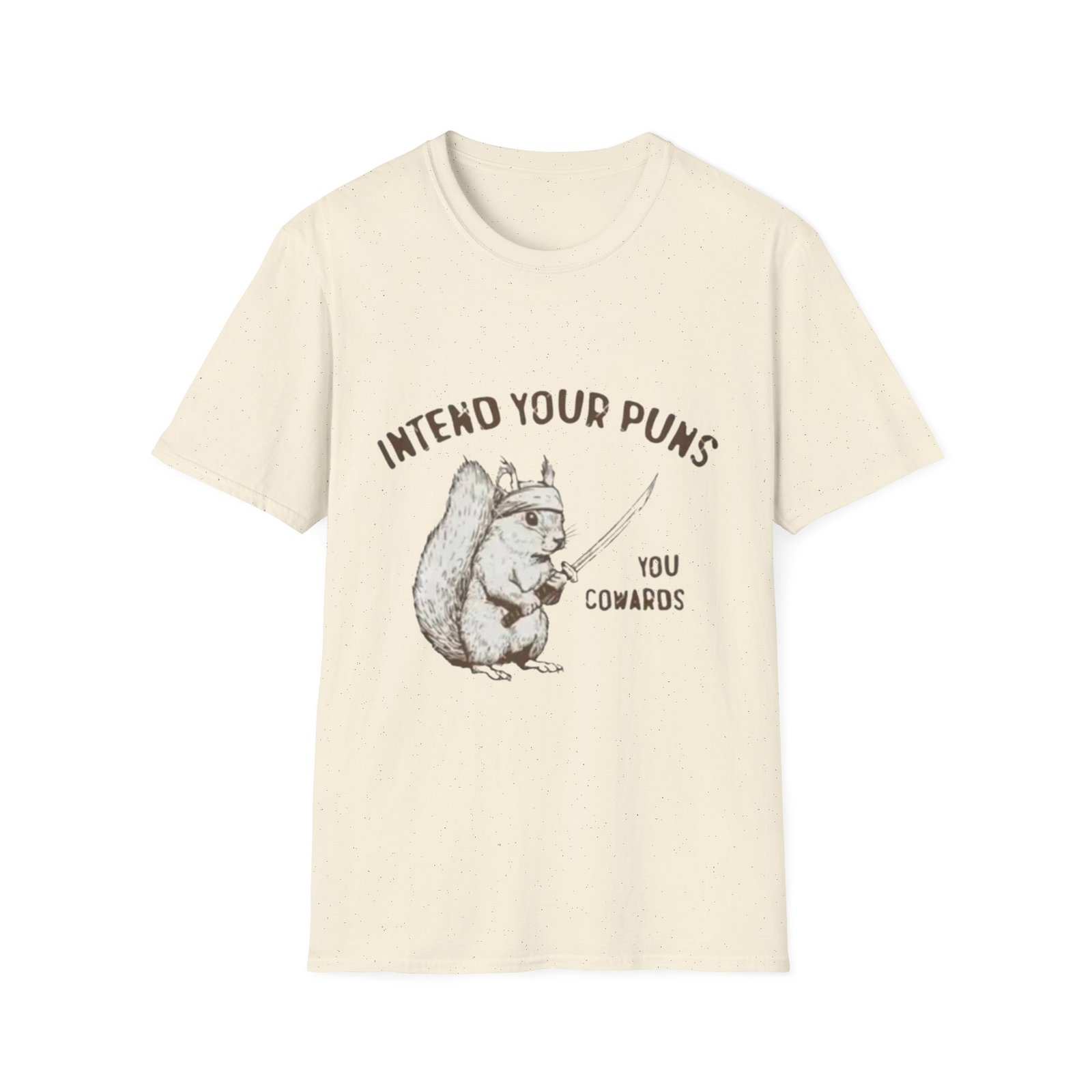Intend Your Puns Squirrel T-Shirt | Funny Punny Animal Tee - Image 9