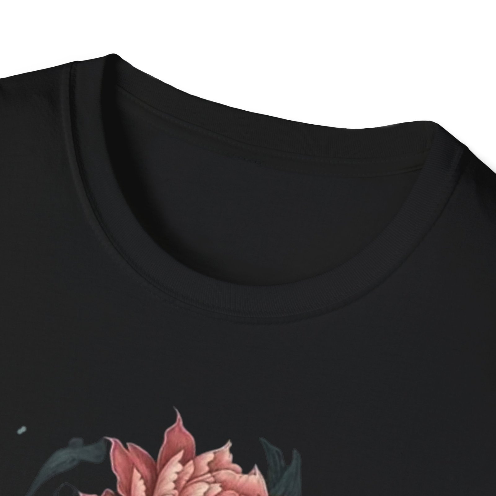 Dragon Head with Peonies T-Shirt | Floral Japanese Tattoo Inspired - Image 11