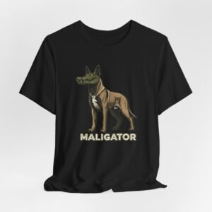 Maligator dog illustration Tee | Crocodile head canine mashup