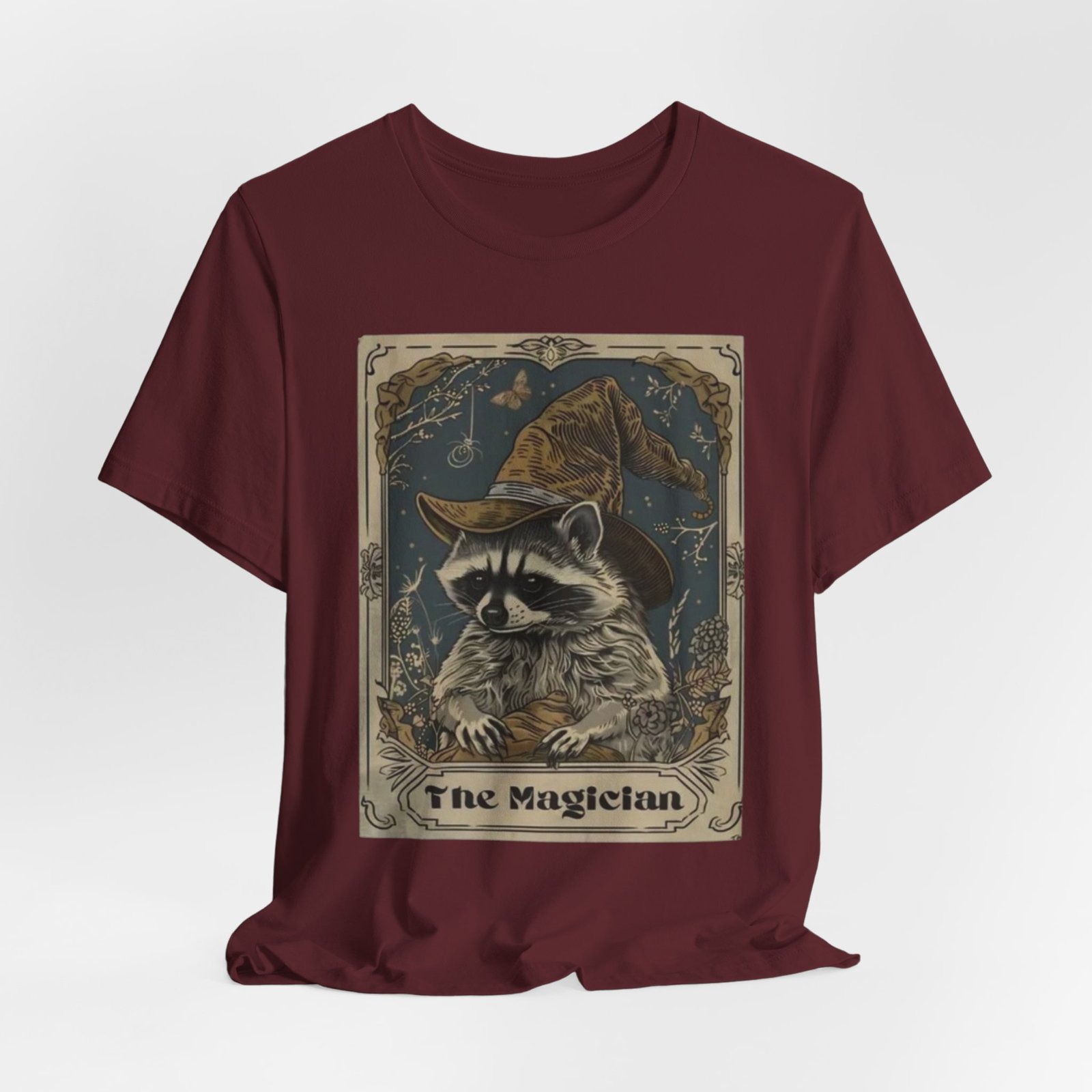 Magician Raccoon Illustration T-Shirt | Tarot Style Mystic Animal Tee - Image 28