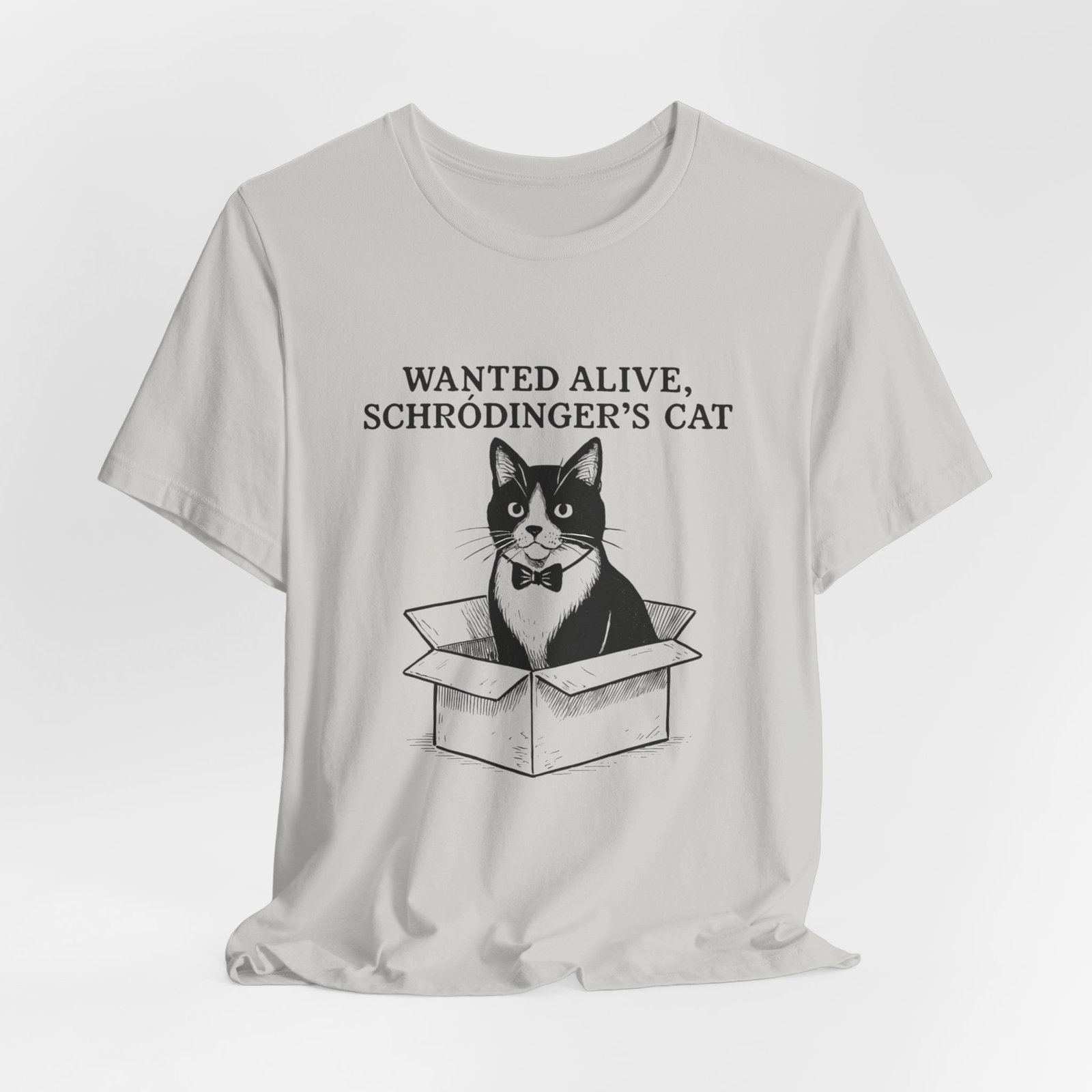 Schrödinger's Cat in Box T-Shirt | Funny Science Cat Tee - Image 20