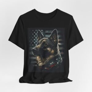 German Shepherd Patriotic Tee — Dog Lover American Flag Shirt