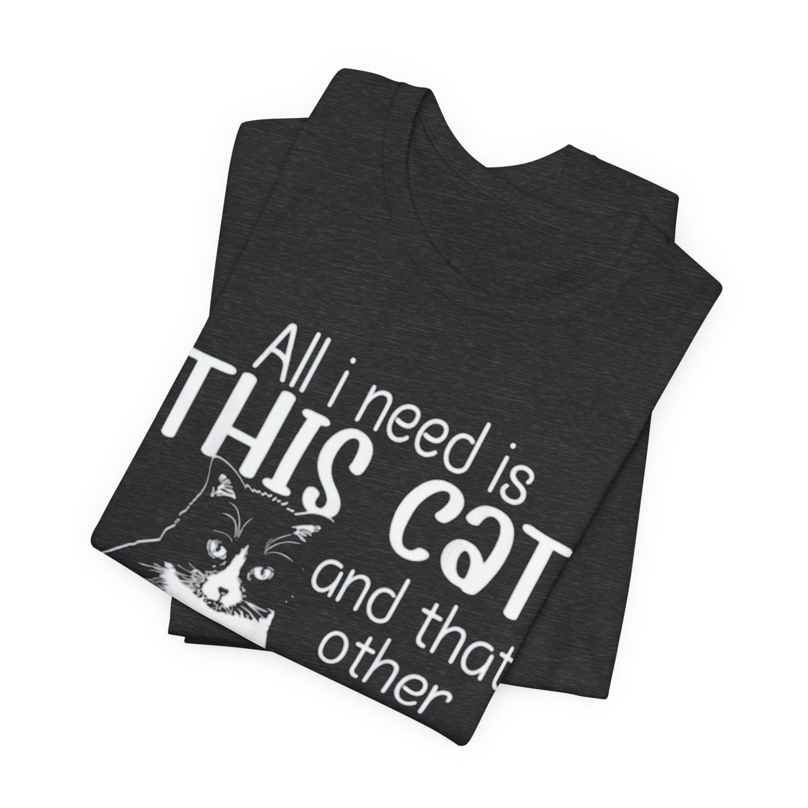 Cute Cat Illustration Tee | Cat Graphic T-Shirt - Image 23