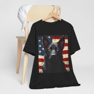 American Flag German Shepherd T-Shirt — Patriotic K9 Dog Tee