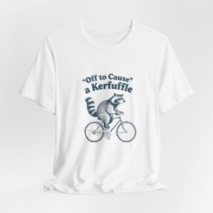 Whimsical Raccoon T-Shirt, Funny Tee, Casual Wear, Gifts for Animal Lovers, Nature Enthusiasts, Unique Birthday Present