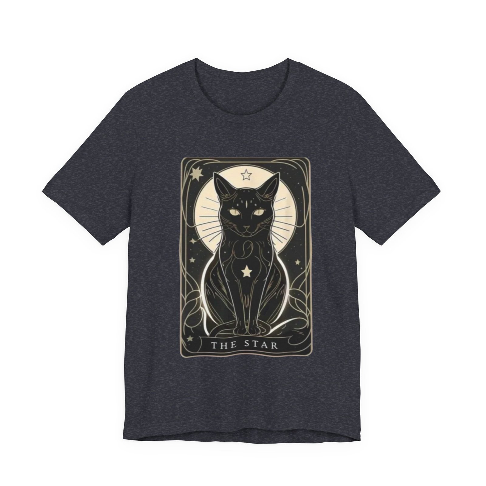 Tarot Black Cat The Star T-Shirt | Mystical Occult Illustration - Image 17