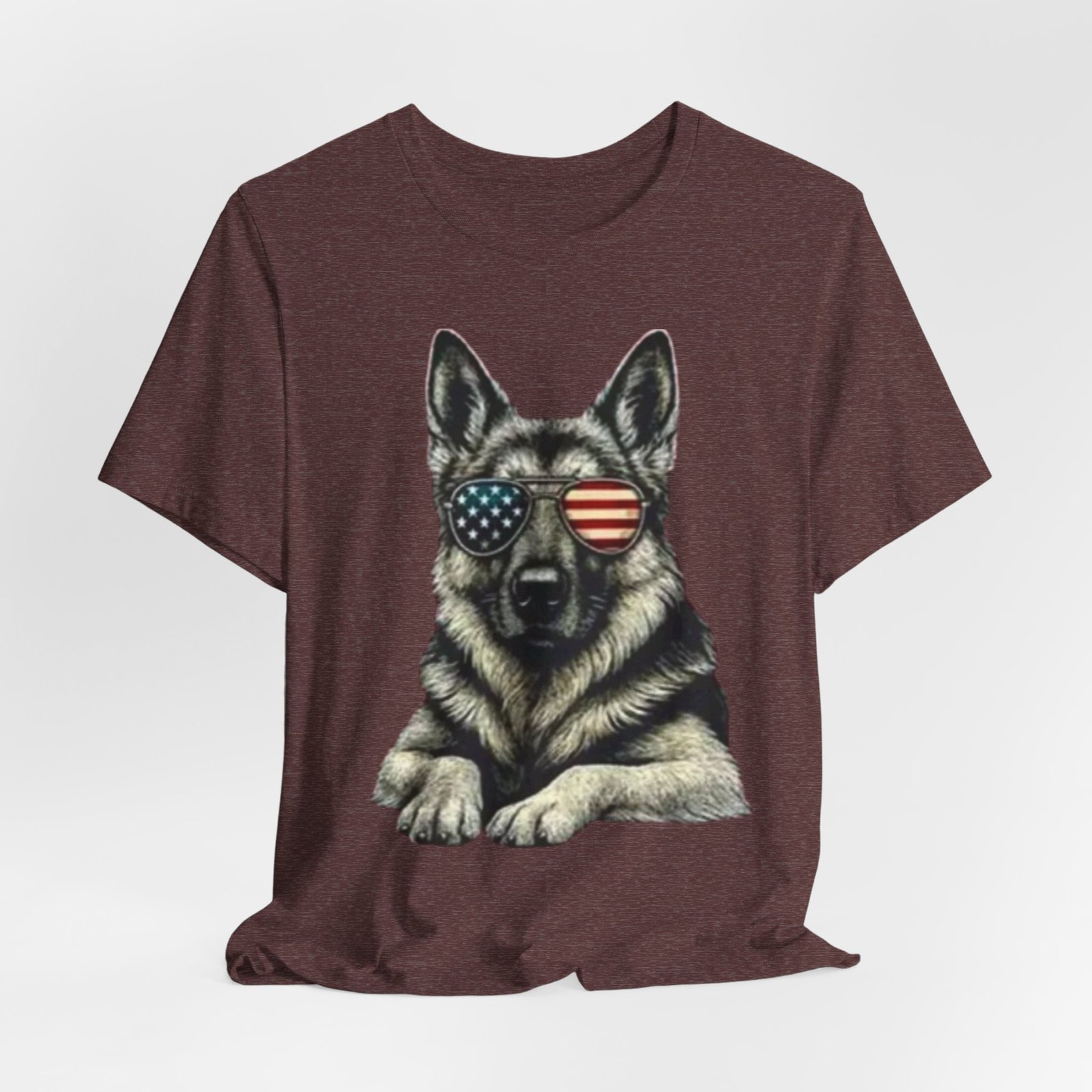 German Shepherd, American Flag Sunglasses German Shepherd T-Shirt - Image 32