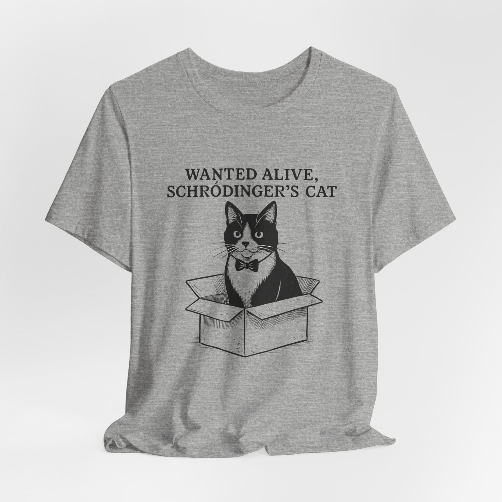 Schrödinger's Cat in Box T-Shirt | Funny Science Cat Tee - Image 24