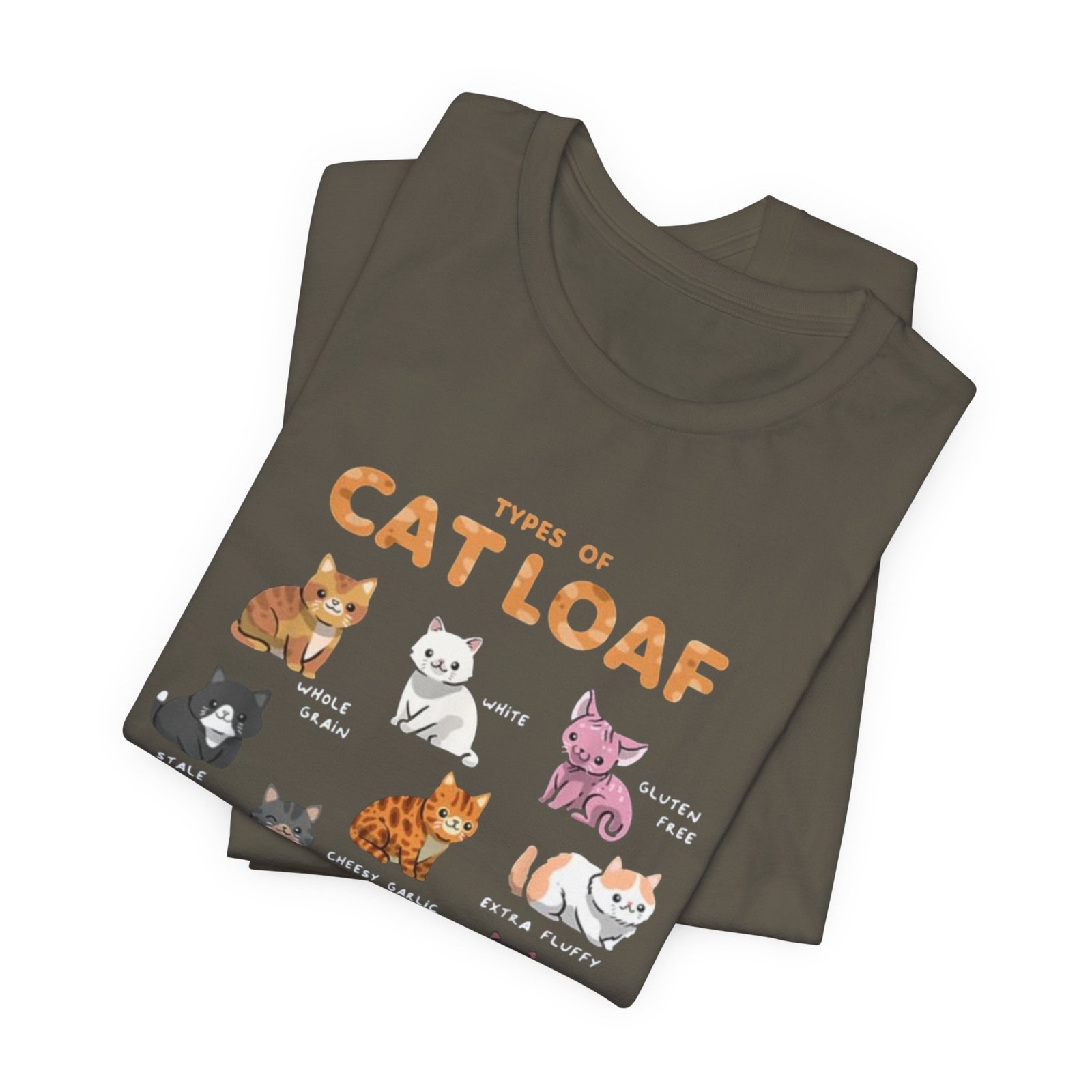 Types of Cat Loaf T-Shirt | Cute Cat Pose Illustration, Cat Lover Tee - Image 15
