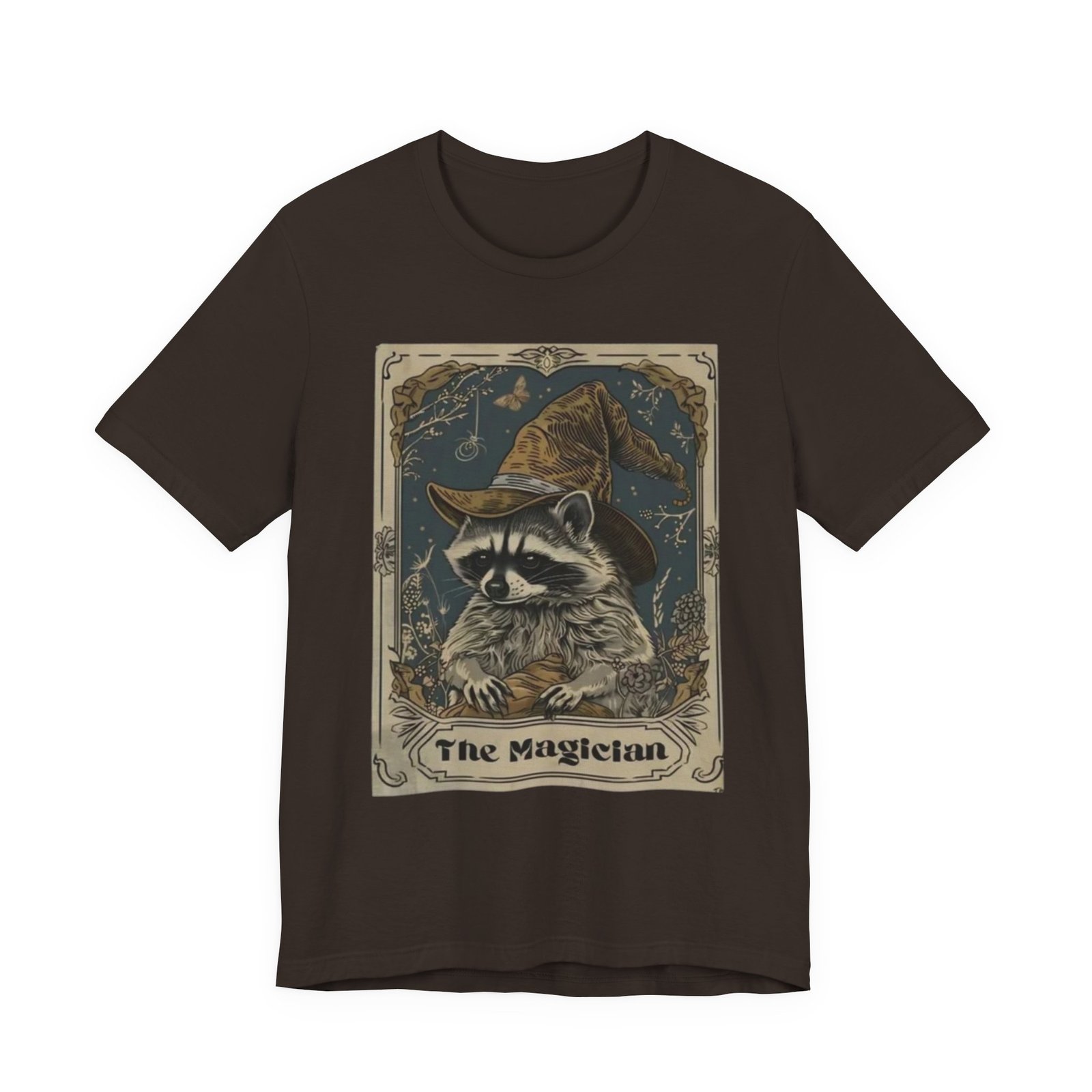 Magician Raccoon Illustration T-Shirt | Tarot Style Mystic Animal Tee - Image 5