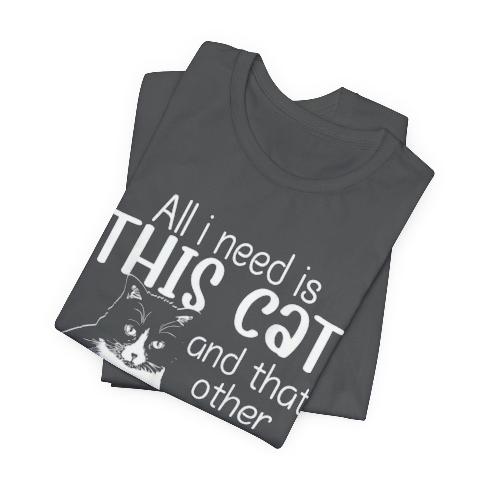 Cute Cat Illustration Tee | Cat Graphic T-Shirt - Image 19