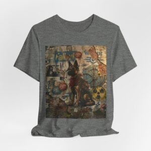 Fallout Dog Street Art T‑Shirt — Retro Post‑Apocalyptic Graffiti Tee