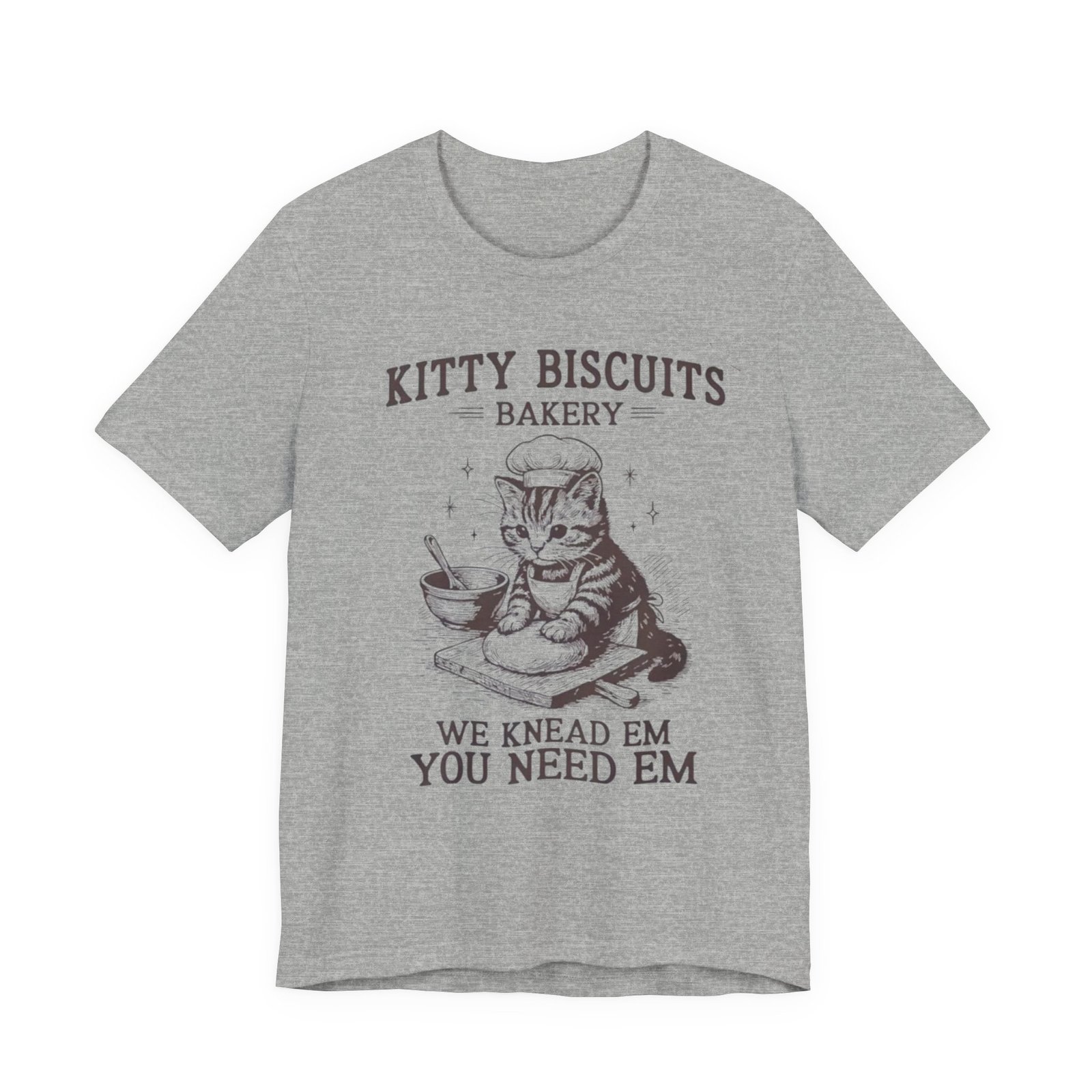 Cute Cat Bakery Tee, Kitty Biscuits Shirt, Animal Lover Gift, Funny Pet T-Shirt, Baking Humor Tee - Image 17