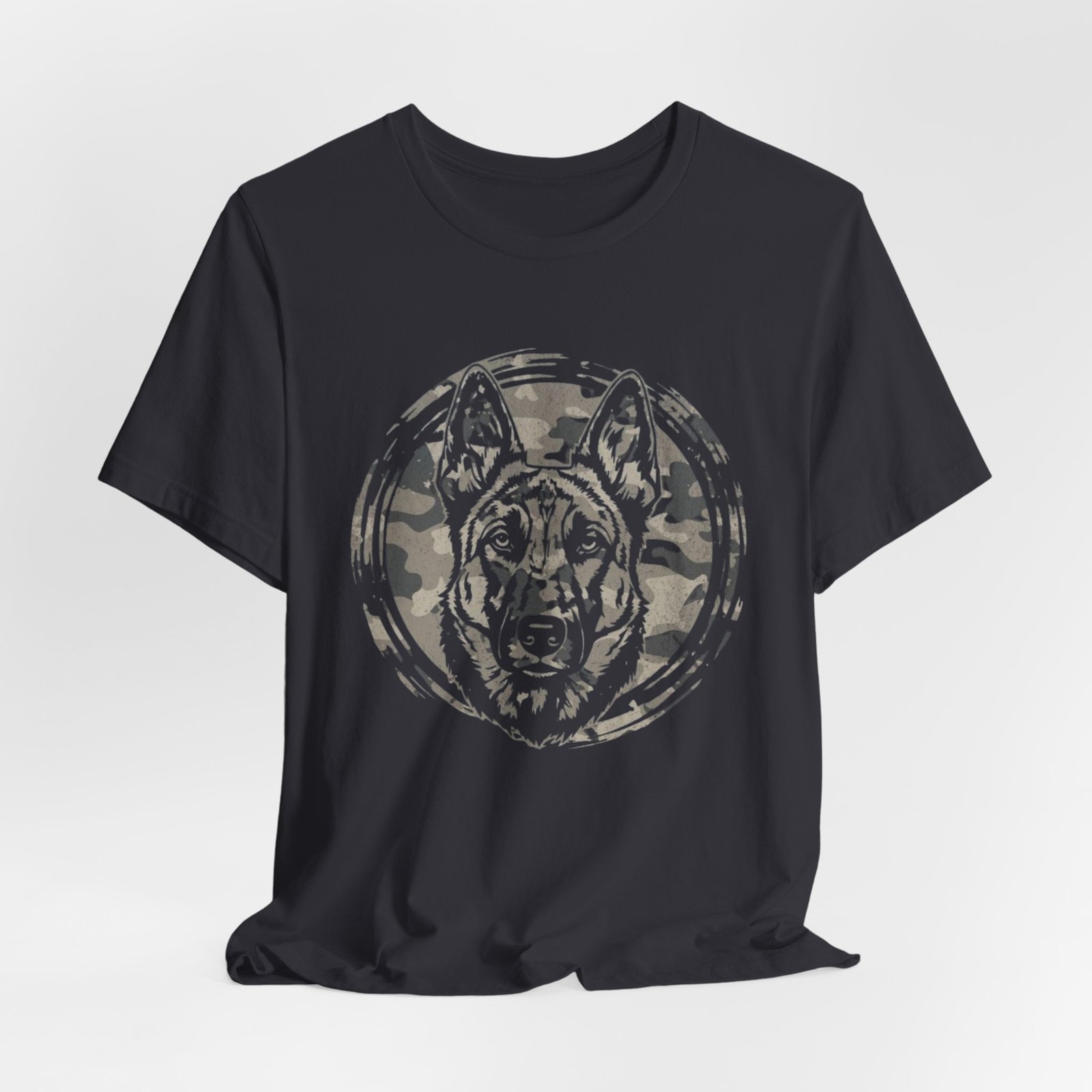 Belgian Malinios Graphic Tee – Camo Circle German Shepherd T‑Shirt - Image 16