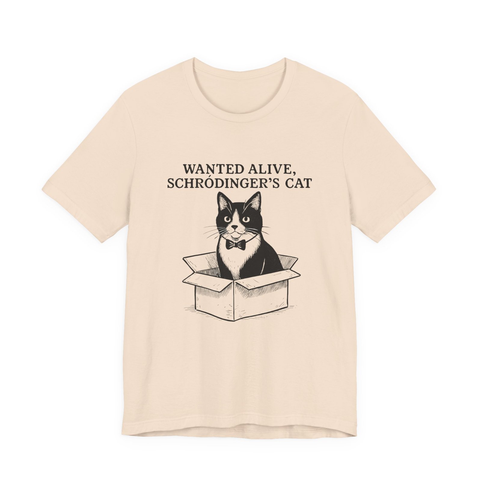 Schrödinger's Cat in Box T-Shirt | Funny Science Cat Tee - Image 13