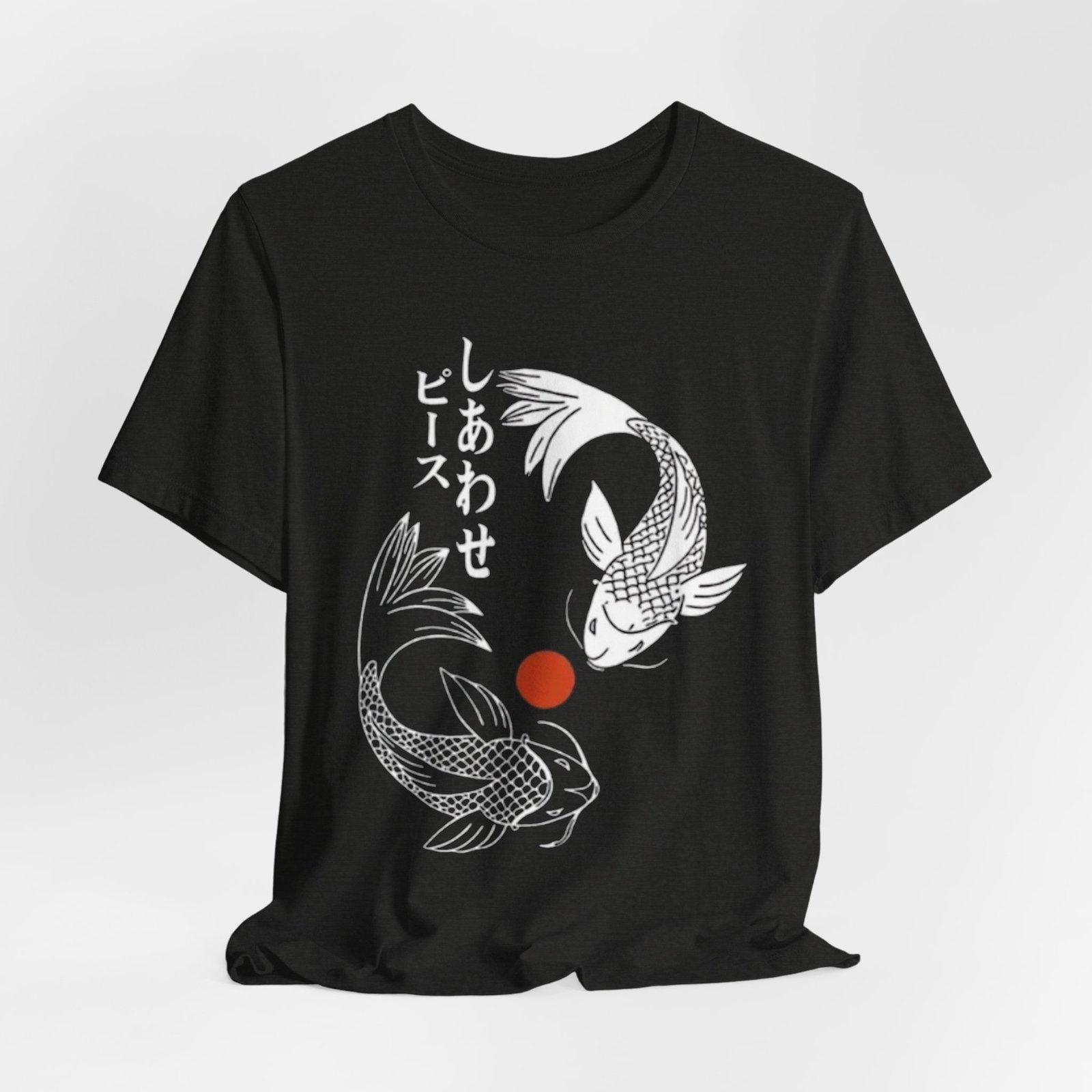 Japanese Koi Fish Short Sleeve Tee, Unisex T-Shirt, Zen Apparel, Gift for Her, Gift for Him, Casual Daily Wear - Image 8