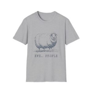 Ewe People Sheep Illustration T-Shirt | Funny Sheep Drawing, Sarcastic Text