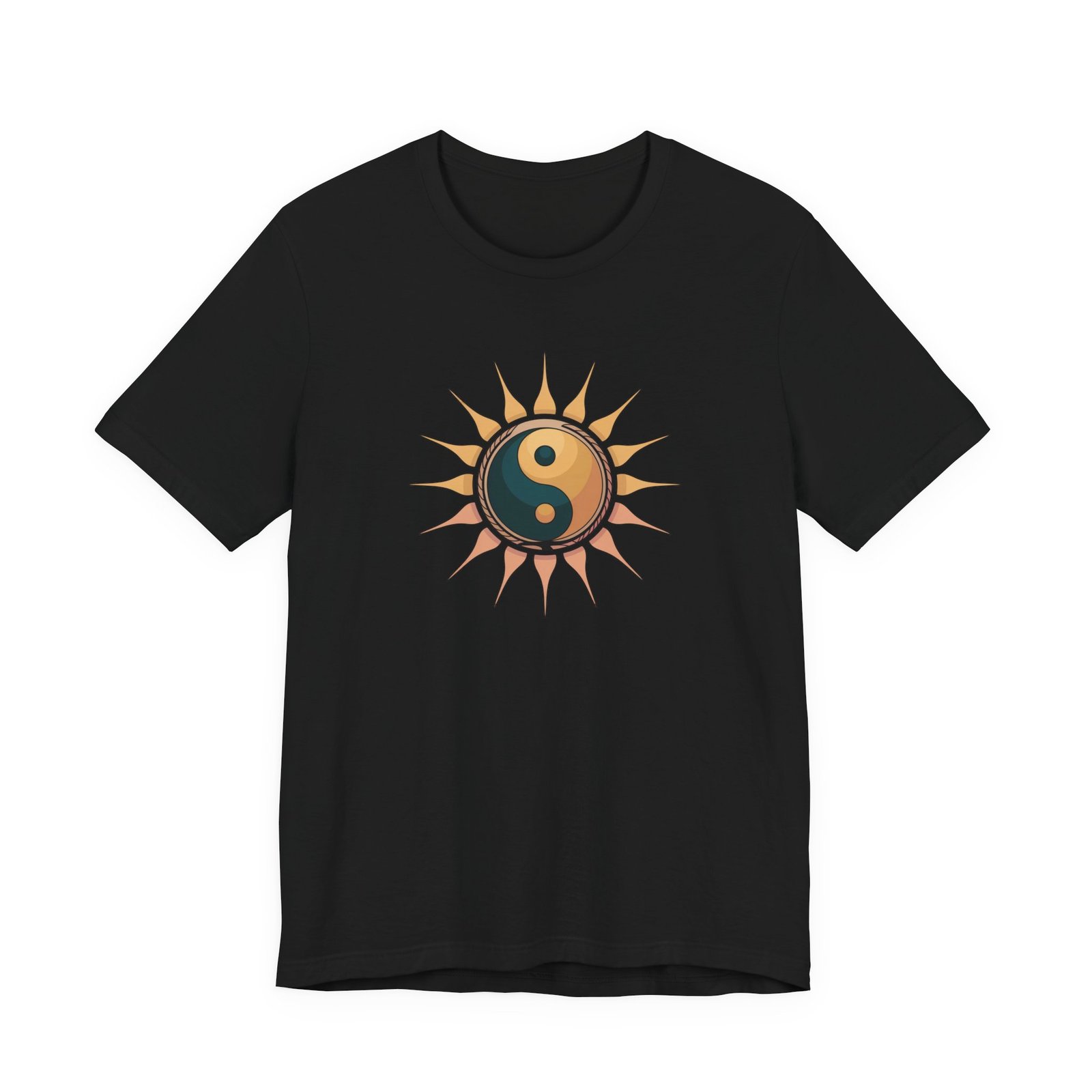 Sun and Moon Yin Yang Tee, Spiritual T-Shirt, Bohemian Style Shirt, Gift for Her, Summer Fashion - Image 9