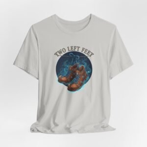 Two Left Feet T-Shirt | Dancing Shoes Illustration, Humorous Footwear Design