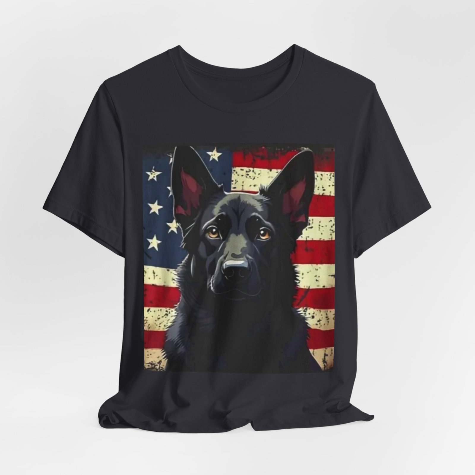 American Flag German Shepherd T-Shirt — Patriotic K9 Dog Tee - Image 19