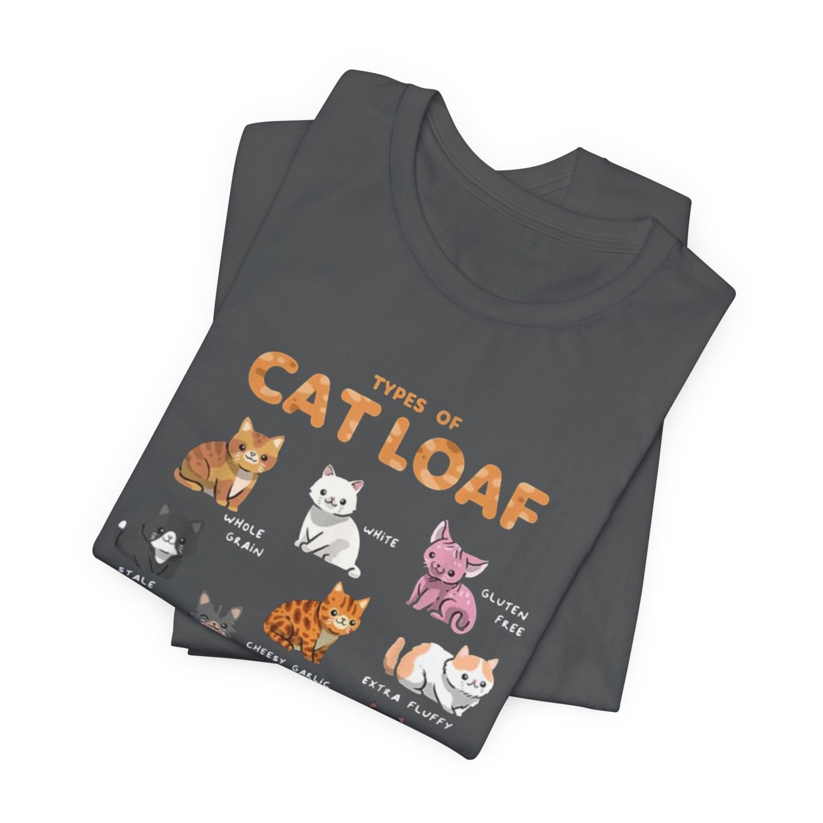 Types of Cat Loaf T-Shirt | Cute Cat Pose Illustration, Cat Lover Tee - Image 23
