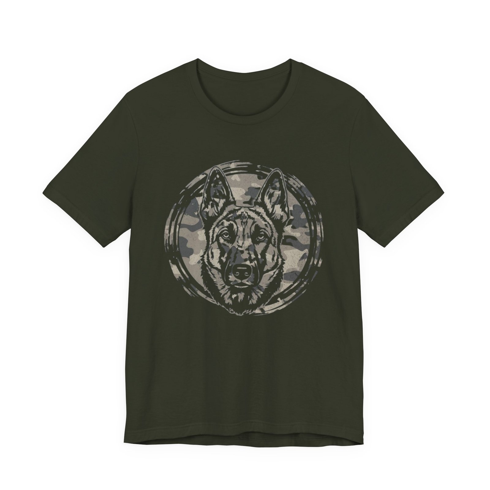 Belgian Malinios Graphic Tee – Camo Circle German Shepherd T‑Shirt - Image 9