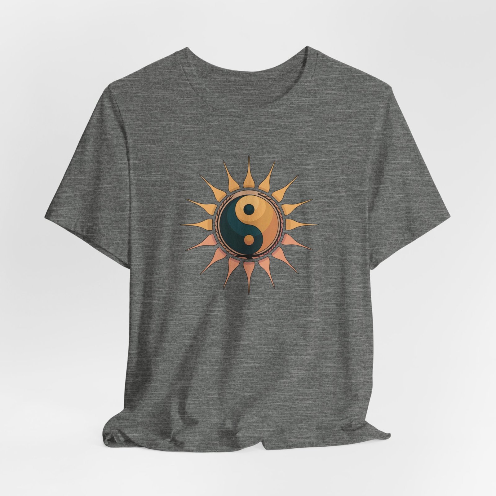 Sun and Moon Yin Yang Tee, Spiritual T-Shirt, Bohemian Style Shirt, Gift for Her, Summer Fashion