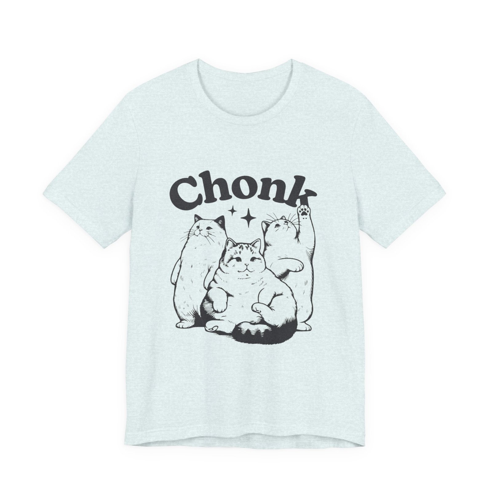 Chonk Cat Unisex Tee, Funny Cat T-Shirt, Gift for Cat Lovers, Cute Animal Shirt, Pet Lover Apparel, Casual Wear - Image 13