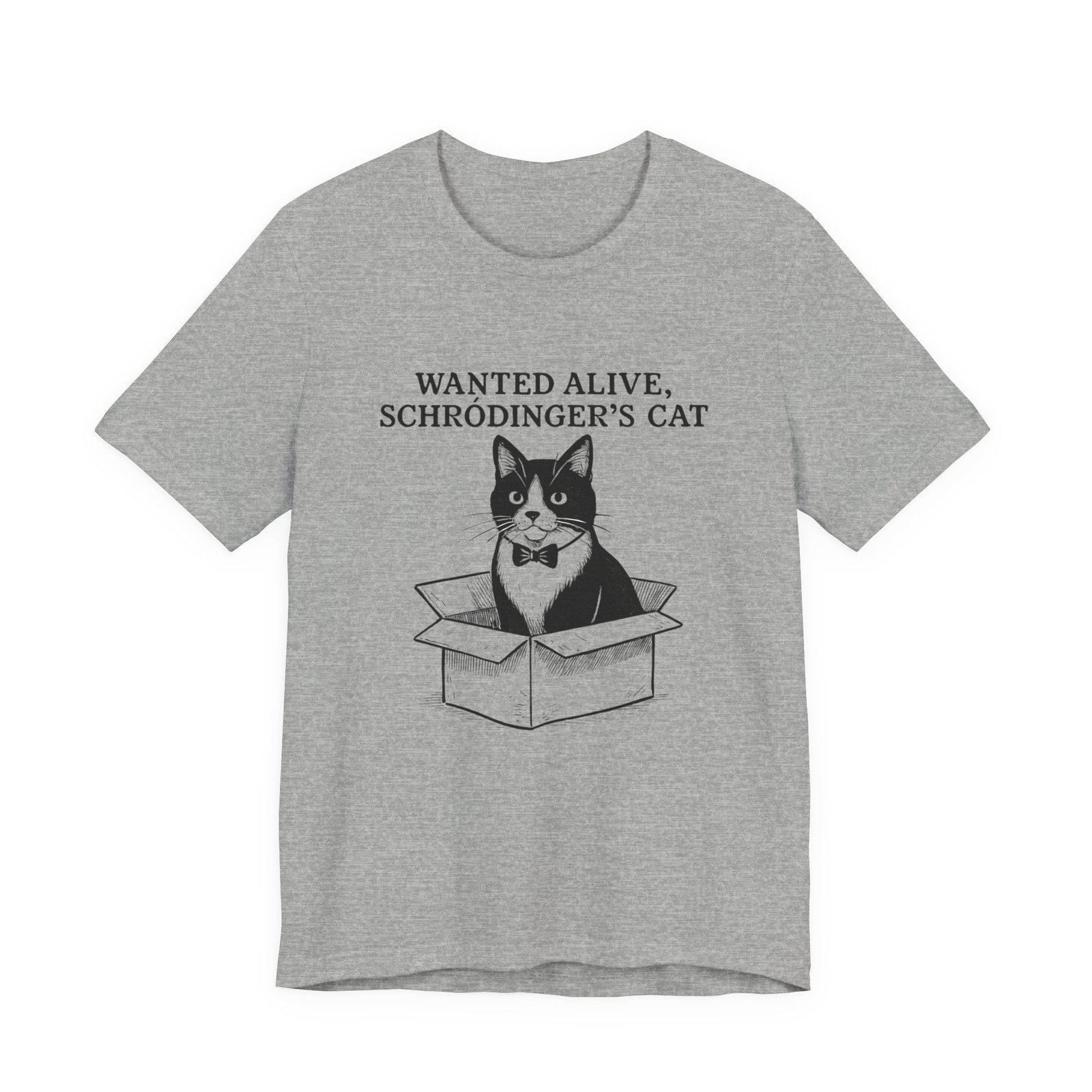 Schrödinger's Cat in Box T-Shirt | Funny Science Cat Tee - Image 21