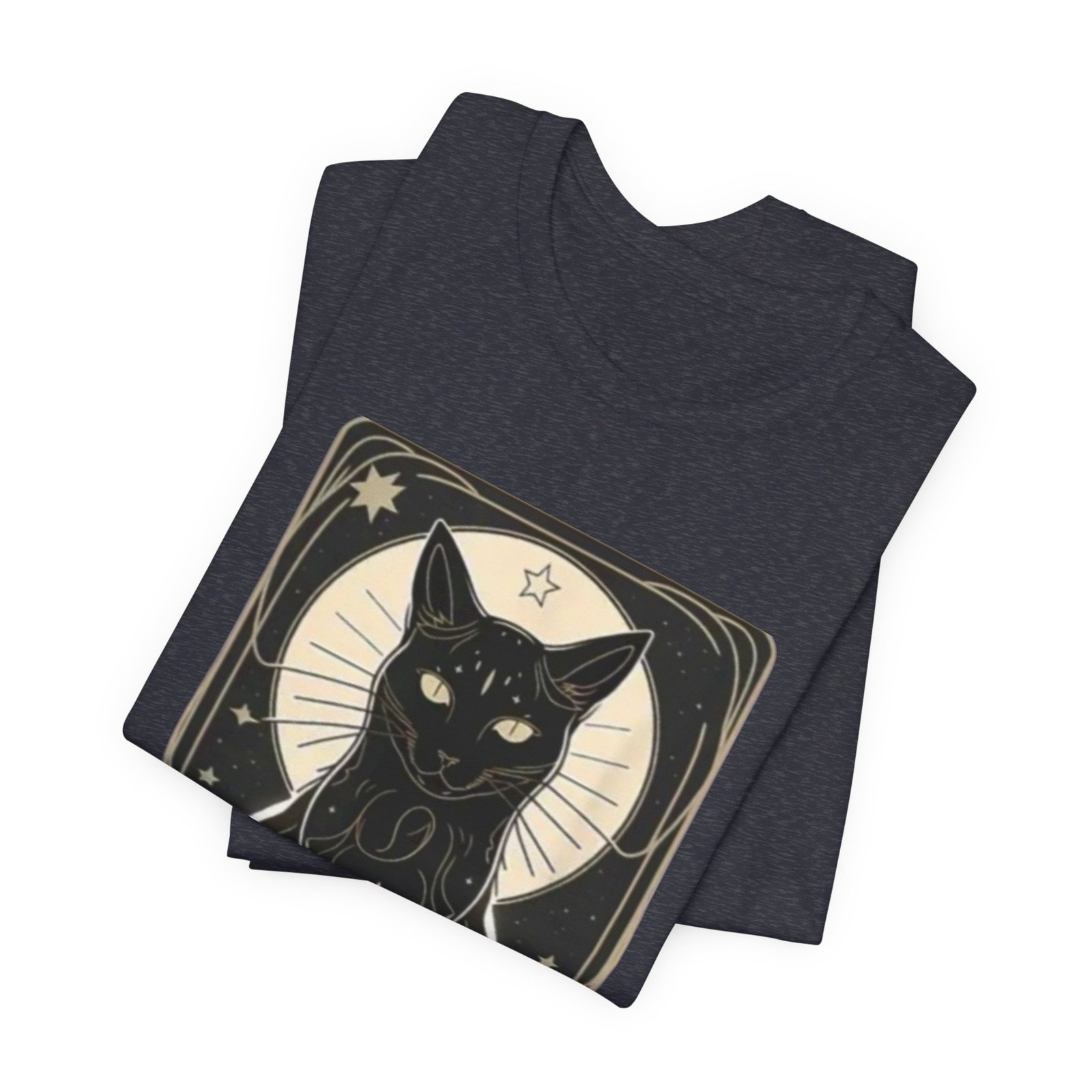 Tarot Black Cat The Star T-Shirt | Mystical Occult Illustration - Image 19