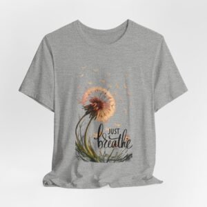 Just Breathe shirt, faith based Tshirtinspirational,Unisex Jersey Short Sleeve Tee