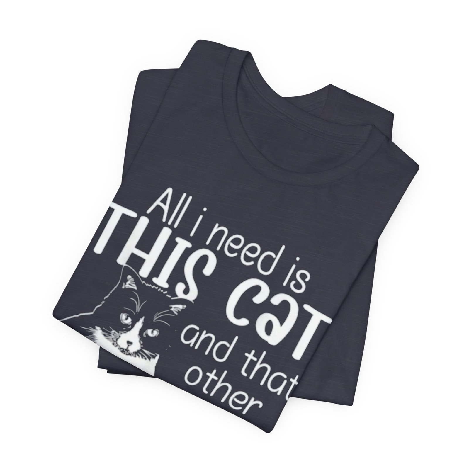 Cute Cat Illustration Tee | Cat Graphic T-Shirt - Image 31