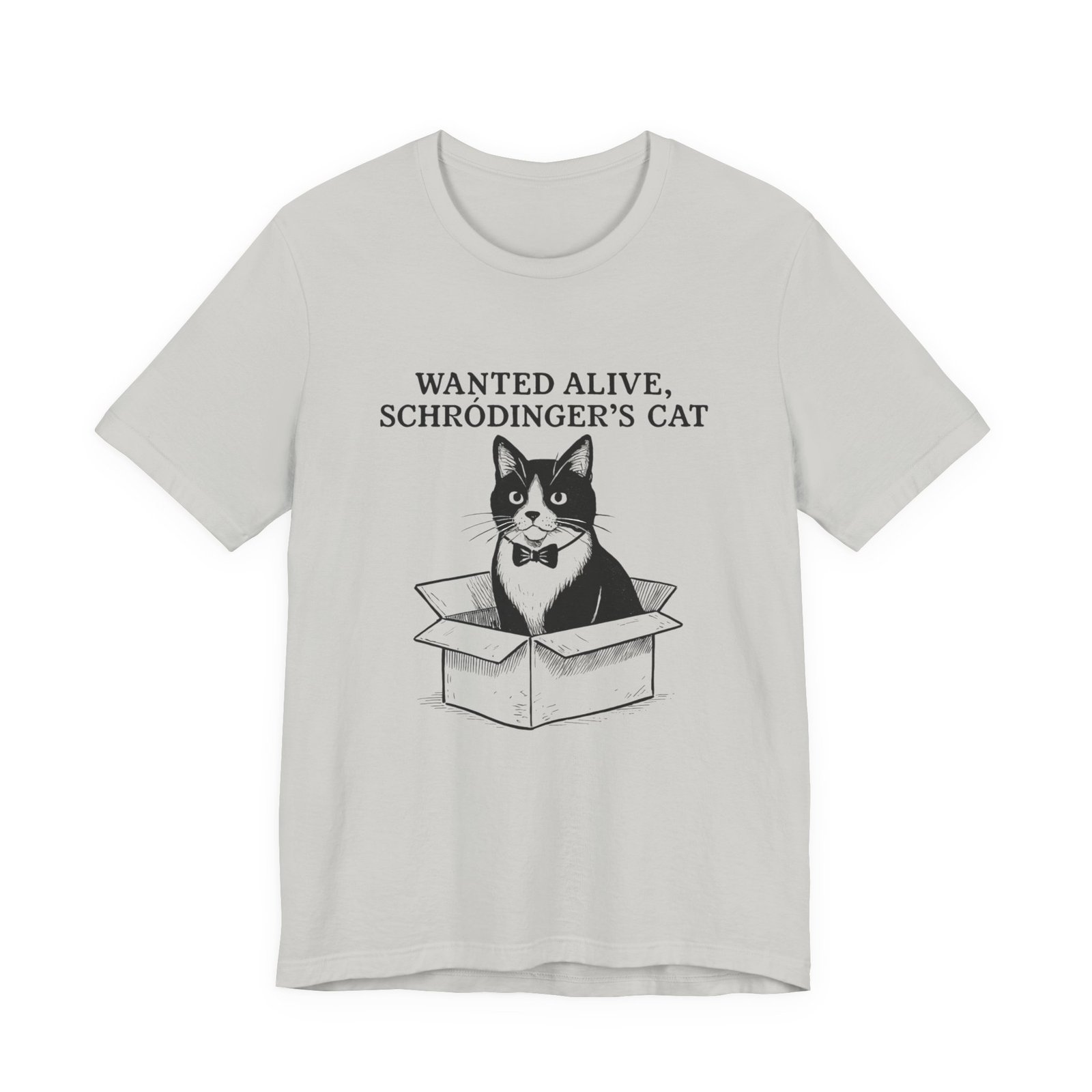Schrödinger's Cat in Box T-Shirt | Funny Science Cat Tee - Image 17